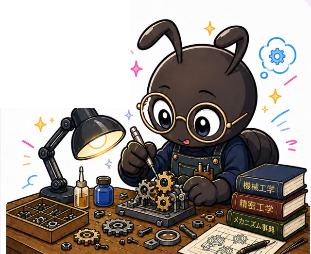 職人アリのイラスト